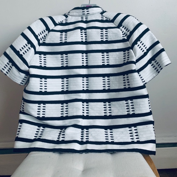 Piazza Sempione short sleeve snap front jacket . - Picture 3 of 8